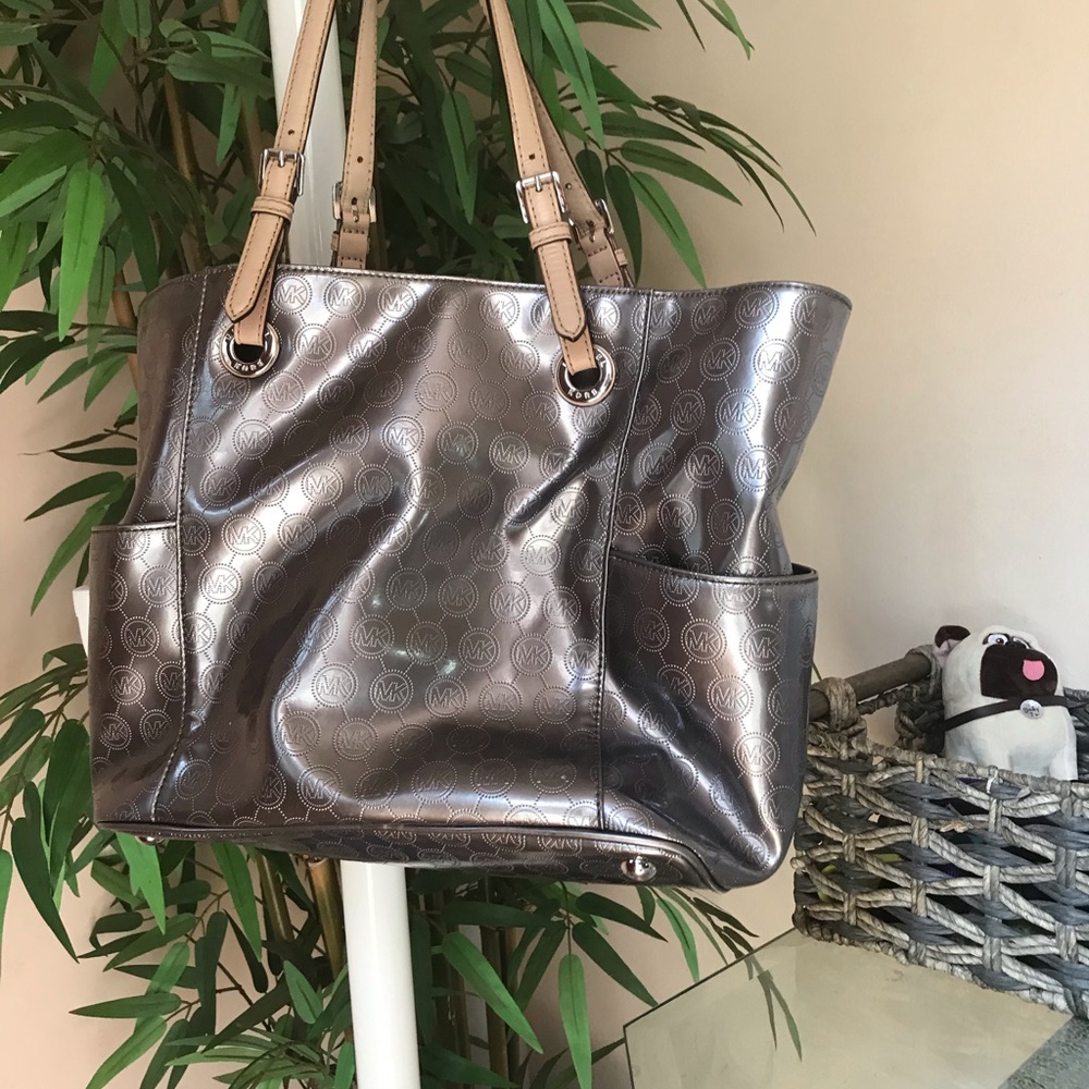 Patten leather mk bag